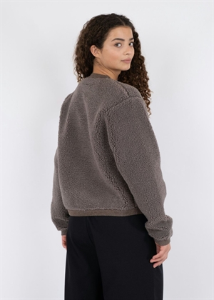 Limo fluffy knit cardigan Iron Neo Noir 